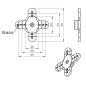 Plastic cross  servo horn - HBL850 / HBL880