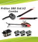 XLPower / MSH Prôtos 380 Standard V2 - Combo mit XLPower 3215 Motor, 3x GDW DS298MG HV, 1x GDW DS595MG HV, 1 Paar Azure 385mm