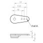 MKS Servohorn Set - einseitig - Lochabstand 10/13,5/17mm - Dicke 2mm - für Midi und Standardservos