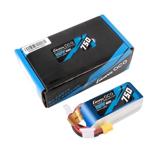 GENS ACE 750mAh 11,1 V 60 C 3S1P LiPo Akku mit XT30