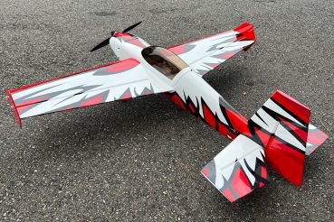 Extremeflight RC 60" Edge 540T V3 Dunkelrot/Weiss - ARF