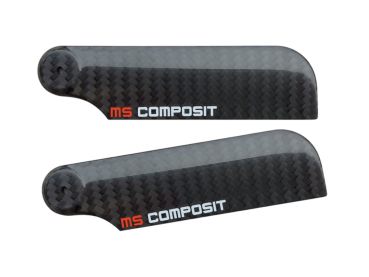 MS COMPOSIT 105 mm Carbon Heckrotorblätter