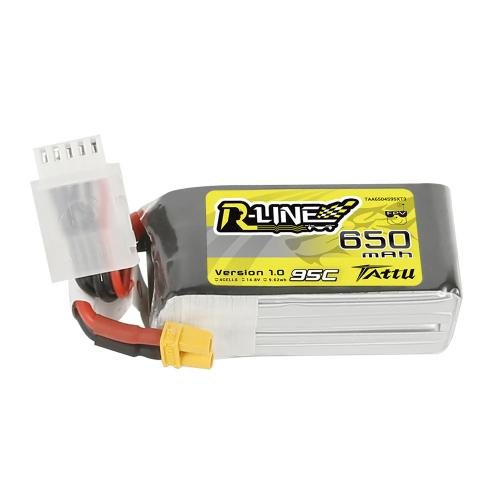 Tattu R-Line 650mAh 4S 14.8V 95C Lipo Akku mit XT30