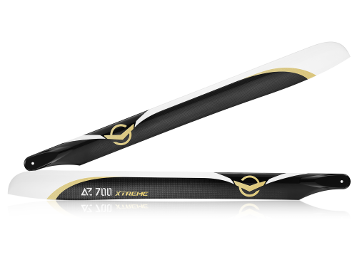 Azure Power 700 Xtreme Carbon Rotorblatt 700mm