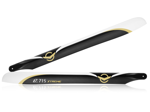 Azure Power 715 Xtreme Carbon Rotorblatt 715mm