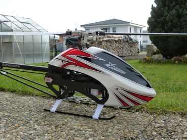 XLPower - Kabinenhaube - Weiss-Rot