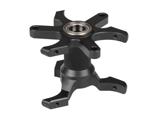 OMPHOBBY M4 / M4 MAX Alu Hauptwellen / Servohalter (schwarz) # OSHM4003B