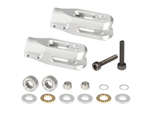 OMPHOBBY M4 Alu Hauptrotor Blatthalter Set (silber) # OSHM4009S