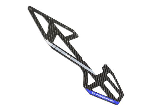 OMPHOBBY M4 Carbon Hauptrahmenplatte links blau # OSHM4014B-L