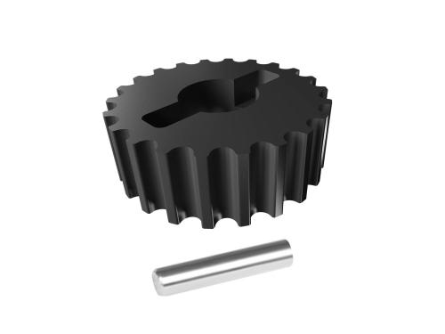 OMPHOBBY M4 Alu Heckriemenscheibe 22 Zähne (schwarz) # OSHM4037B