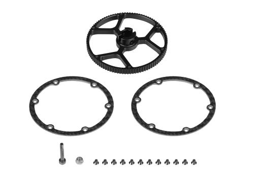 OMPHOBBY M4 MAX Vordere Riemenscheibe 99 Zähne (schwarz) # OSHM4X007
