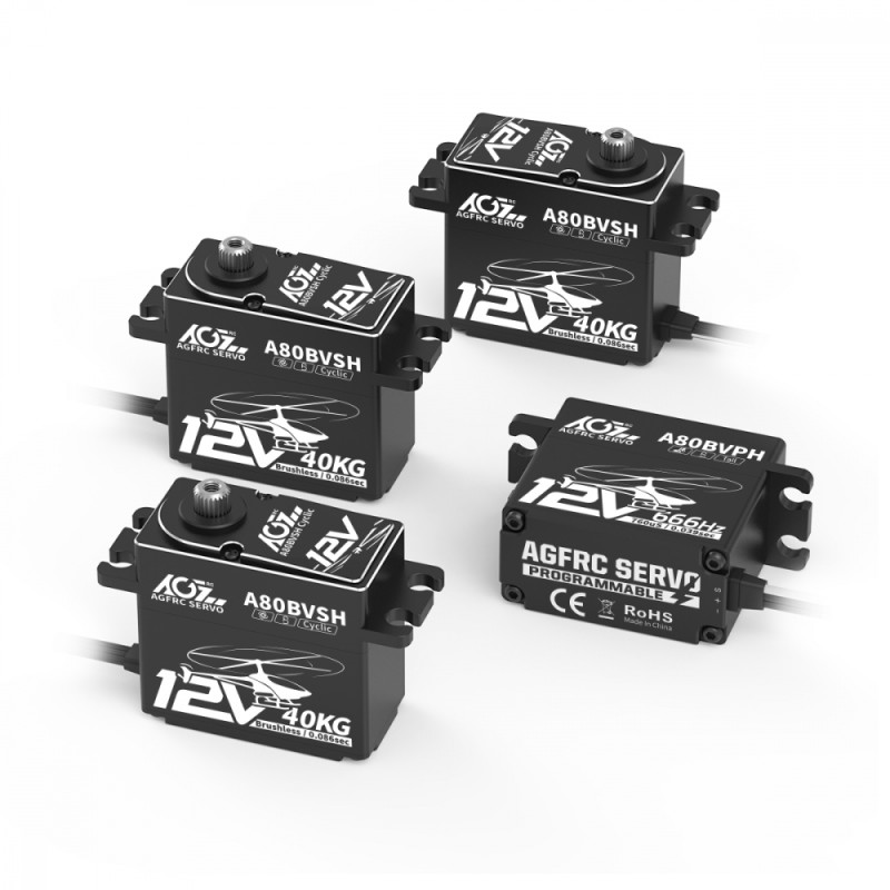 AGF-RC A80 12V Heli Combo (3x A80BVSH, 1x A80BVPH)