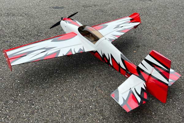 Extremeflight RC 60" Edge 540T V3 Dunkelrot/Weiss - ARF