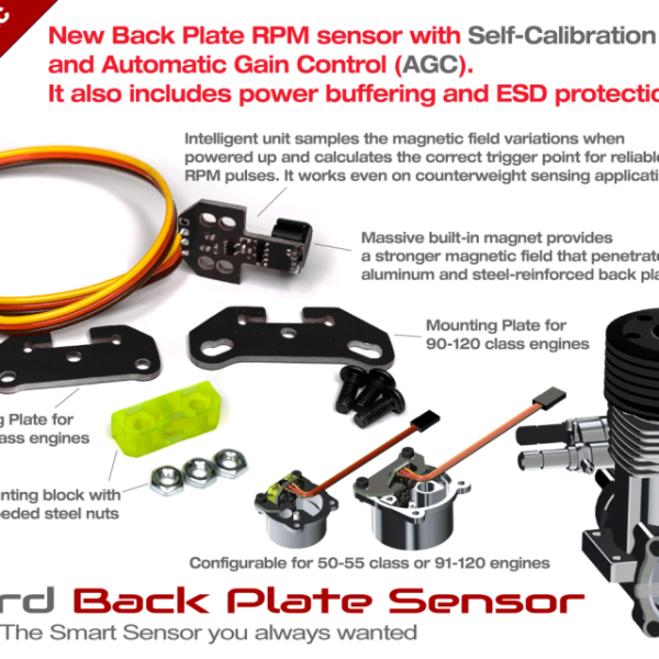 XGuard Selbstkalibrierender V2 Backplate-RPM-Sensor