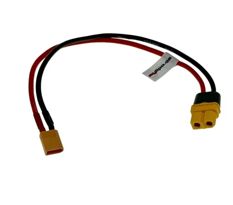 Ladekabel XT60 Buchse zu XT30 Stecker 20cm 16AWG