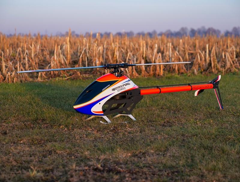 XLPower - Kabinenhaube - leucht Orangerot Blau Weiss