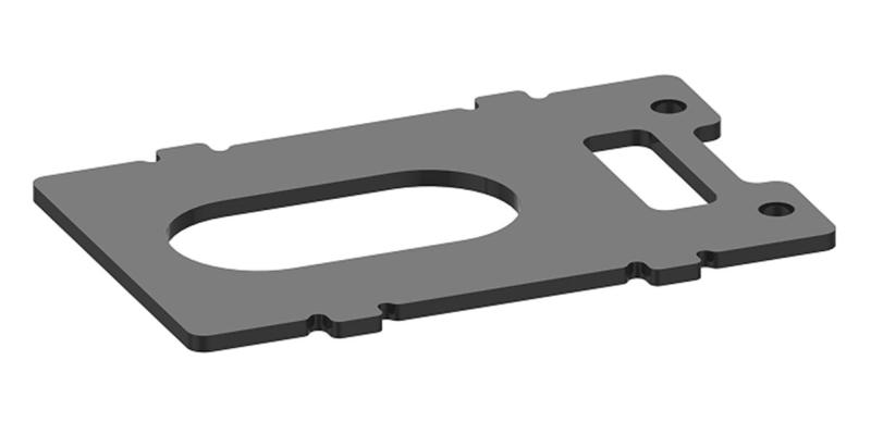 Stratos 200 Hintere Klemmplatte f. Heckrohr