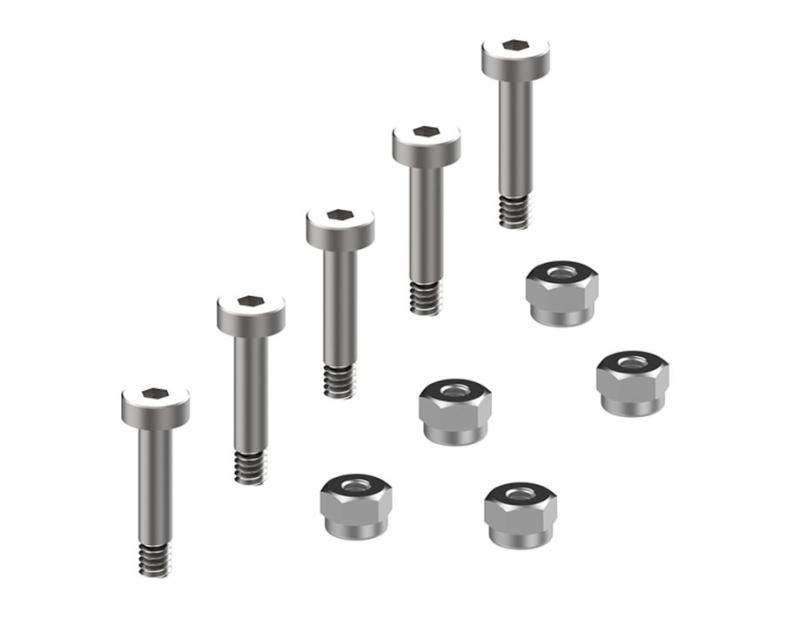 Stratos 200 Schrauben M2x10 mit Sicherungsmuttern (5)