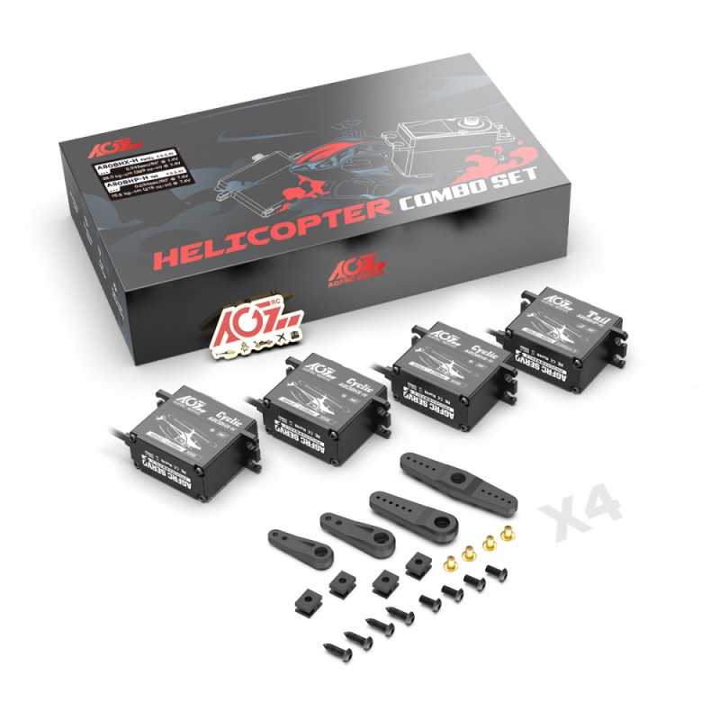 AGF-RC A80 8,4V Heli Combo (3x A80BHX-H, 1x A80BHP-H)