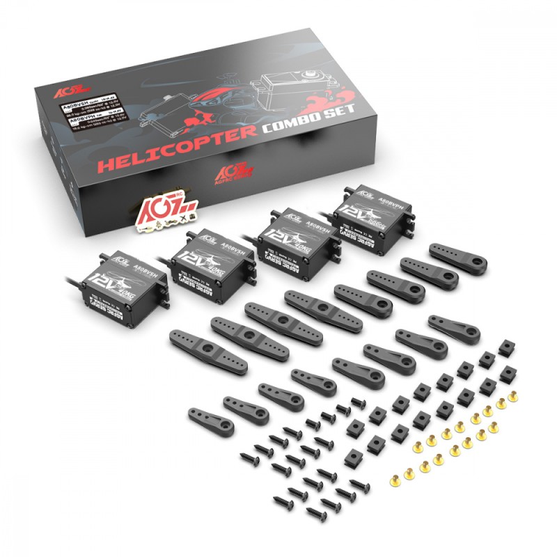 AGF-RC A80 12V Heli Combo (3x A80BVSH, 1x A80BVPH)