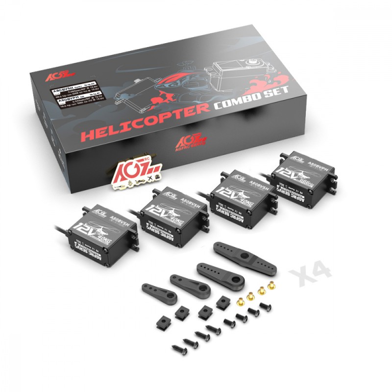 AGF-RC A80 12V Heli Combo (3x A80BVSH, 1x A80BVPH)