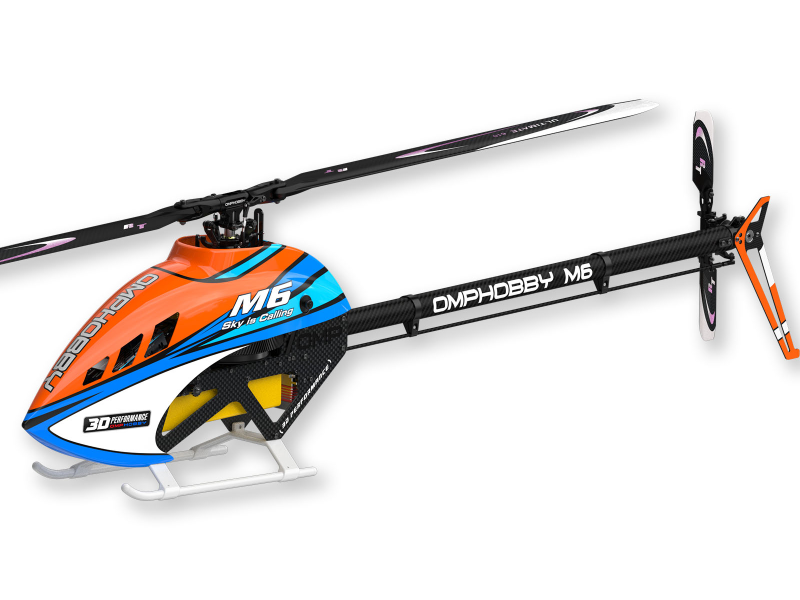 OMPHOBBY OMP Heli M6 KIT 600 Helikopter mit RT Rotorblätter # OSHM605O Orange