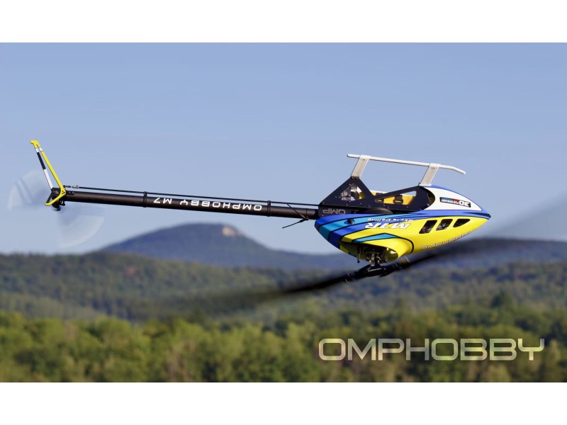 OMPHOBBY OMP Heli M7R KIT 700 Helikopter mit RT Rotorblätter Solar Gelb