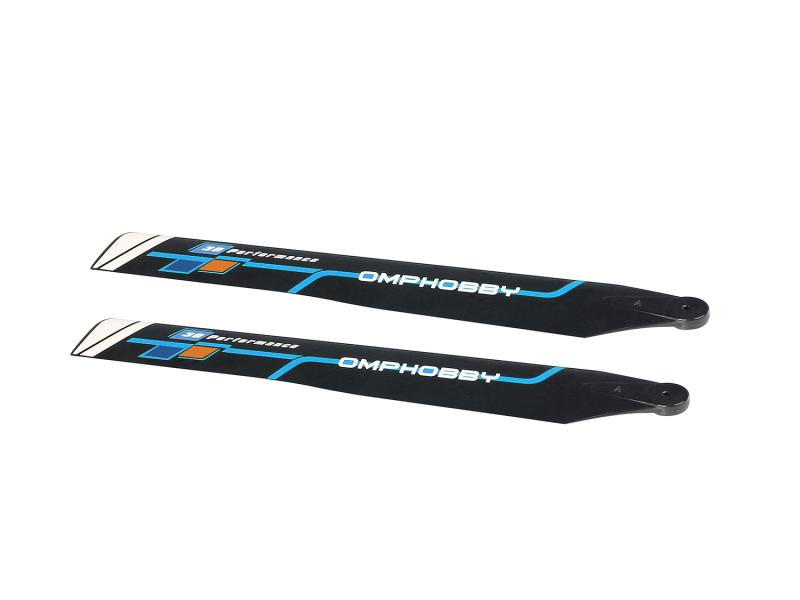 OMPHOBBY M1 EVO Rotorblätter 125mm hart - weiß # OSHM1209W