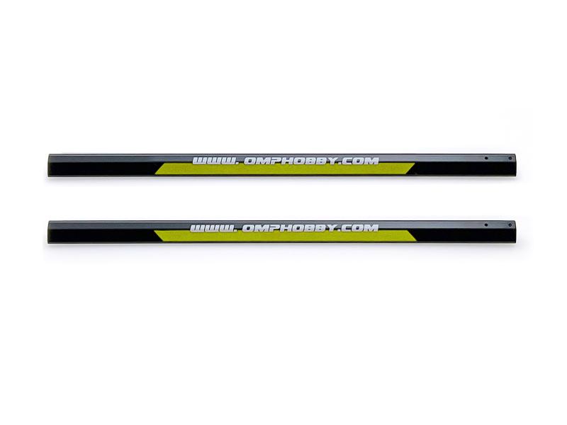 OMPHOBBY M2 EVO Alu Heckrohr gelb (2St) # OSHM2312Y