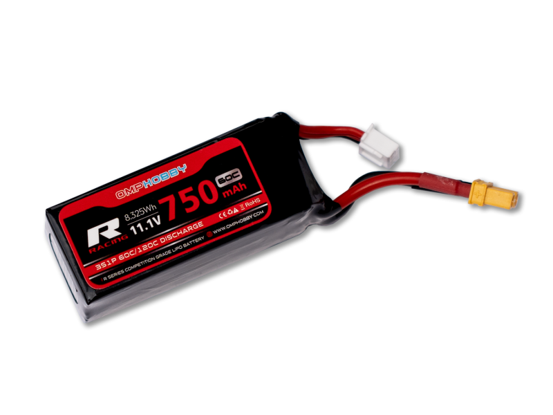 OMPHOBBY M2 LiPo Akku 11,1V 3S 750mAh 60C