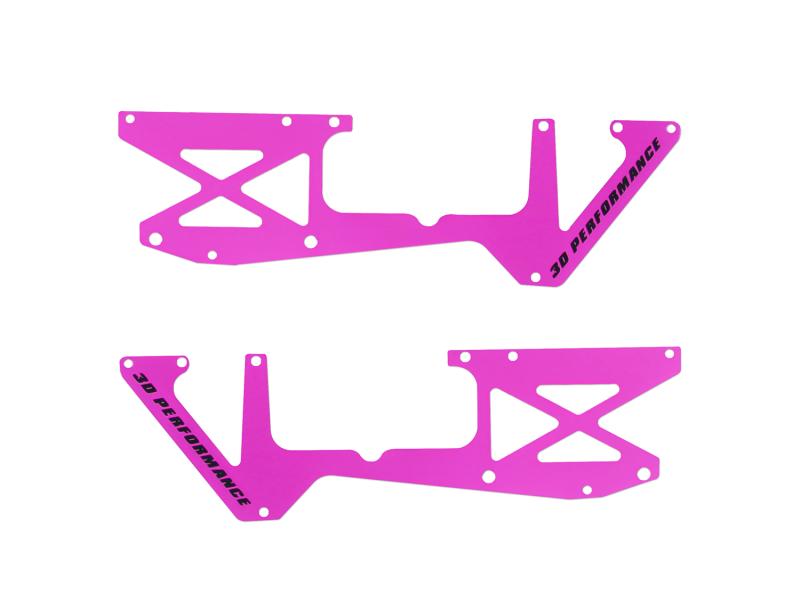 OMPHOBBY M2 V3 PRO Carbon Rahmenplatten Set - Pink # OSHM2460