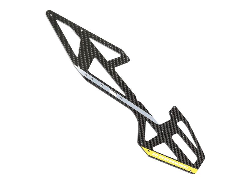 OMPHOBBY M4 Carbon Hauptrahmenplatte links gelb # OSHM4014Y-L