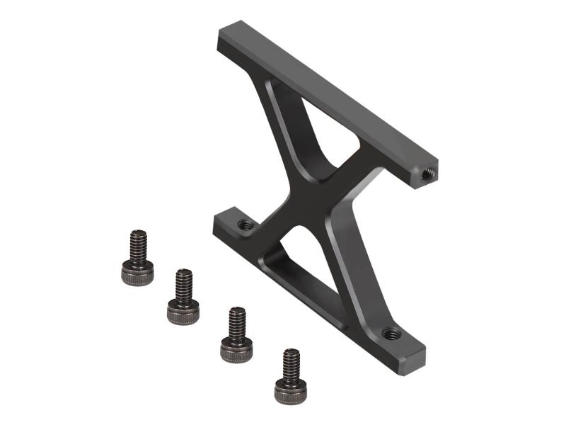 OMPHOBBY M4 / M4 MAX Alu X Rahmenstrebe (schwarz) # OSHM4021B