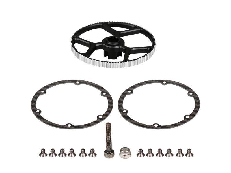 OMPHOBBY M4 Vordere Riemenscheibe 99 Zähne (schwarz) # OSHM4023B