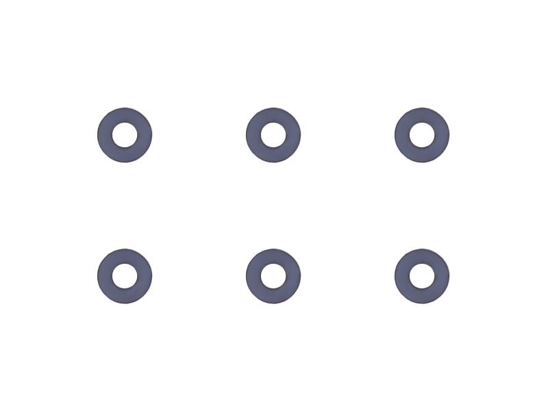 OMPHOBBY Unterlegscheibe Ø2,5xØ6x1 # OSHM5103