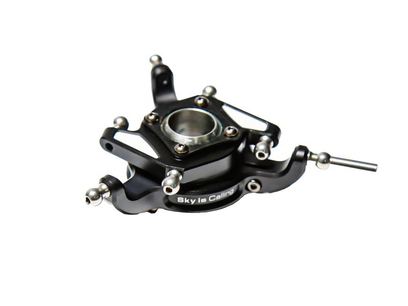 OMPHOBBY M7R Alu Taumelscheibe komplett (schwarz) # OSHM7226