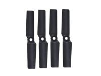 OMPHOBBY M1 / M1 EVO Heckrotorblätter Set (4st) schwarz # OSHM1015