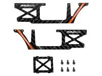 OMPHOBBY M2 EVO Carbon Rahmenplatten Set orange # OSHM2326O