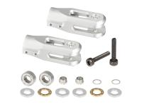 OMPHOBBY M4 Alu Hauptrotor Blatthalter Set (silber) # OSHM4009S