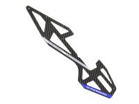 OMPHOBBY M4 Carbon Hauptrahmenplatte links blau # OSHM4014B-L