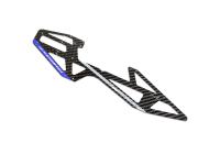 OMPHOBBY M4 Carbon Hauptrahmenplatte rechts blau # OSHM4014B-R