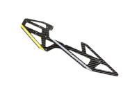 OMPHOBBY M4 Carbon Hauptrahmenplatte rechts gelb # OSHM4014Y-R