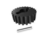 OMPHOBBY M4 Alu Heckriemenscheibe 22 Zähne (schwarz) # OSHM4037B