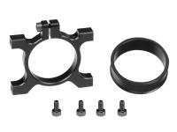 OMPHOBBY M4 MAX Alu vordere Heckrohrhalterung (schwarz) # OSHM4X038